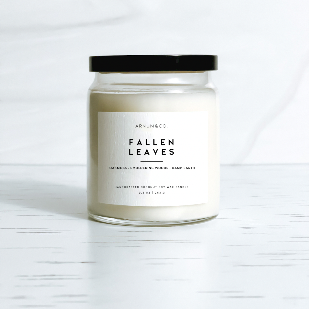 fallen leaves candle outdoorsy scented candle